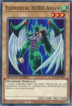 Image of Elemental HERO Avian [SGX3-ENA02] Common