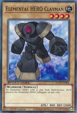 Image of Elemental HERO Clayman [SGX3-ENA04] Common