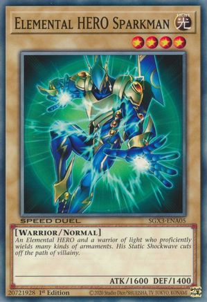 Image of Elemental HERO Sparkman [SGX3-ENA05] Common