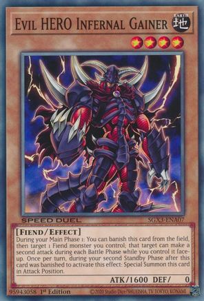 Image of Evil HERO Infernal Gainer [SGX3-ENA07] Common