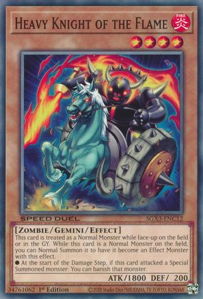 Image of Heavy Knight of the Flame [SGX3-ENC12] Common