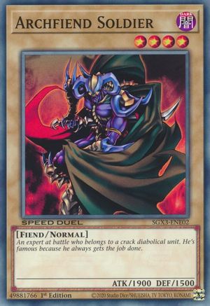 Image of Archfiend Soldier [SGX3-ENE02] Common