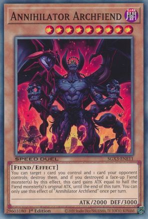 Image of Annihilator Archfiend [SGX3-ENE11] Common