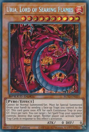 Image of Uria, Lord of Searing Flames [SGX3-ENG01] Secret Rare