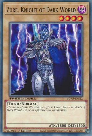 Image of Zure, Knight of Dark World [SGX3-ENI12] Common