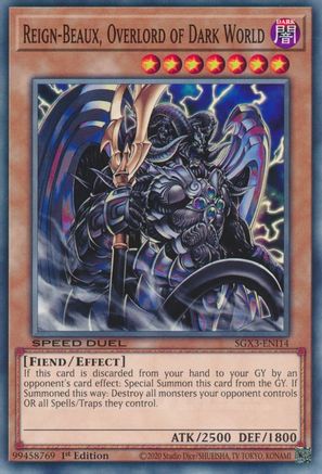 Image of Reign-Beaux, Overlord of Dark World [SGX3-ENI14] Common
