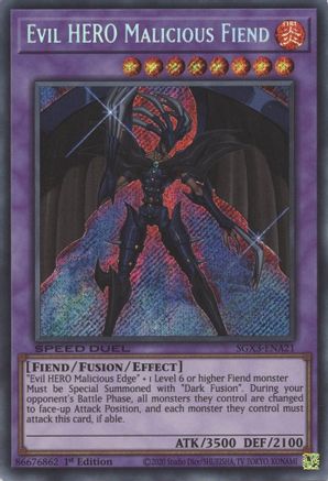 Image of Evil HERO Malicious Fiend [SGX3-ENA21] Secret Rare