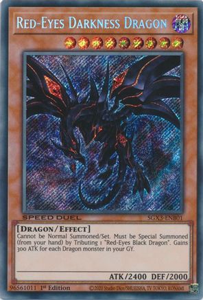 Image of Red-Eyes Darkness Dragon [SGX3-ENB01] Secret Rare