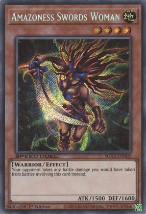 Image of Amazoness Swords Woman [SGX3-END02] Secret Rare