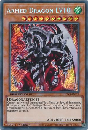 Image of Armed Dragon LV10 [SGX3-ENI27] Secret Rare