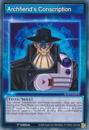 Image of Archfiend's Conscription [SGX3-ENS05] Common