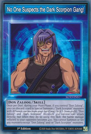 Image of No One Suspects the Dark Scorpion Gang! [SGX3-ENS17] Common