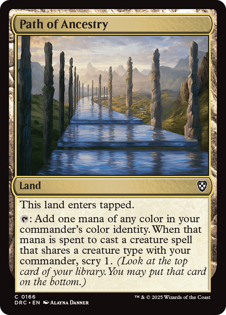 Image of Path of Ancestry (0166) [Aetherdrift Commander]