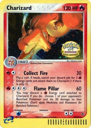 Image of Charizard (100/097) (National Championships) [League & Championship Cards]