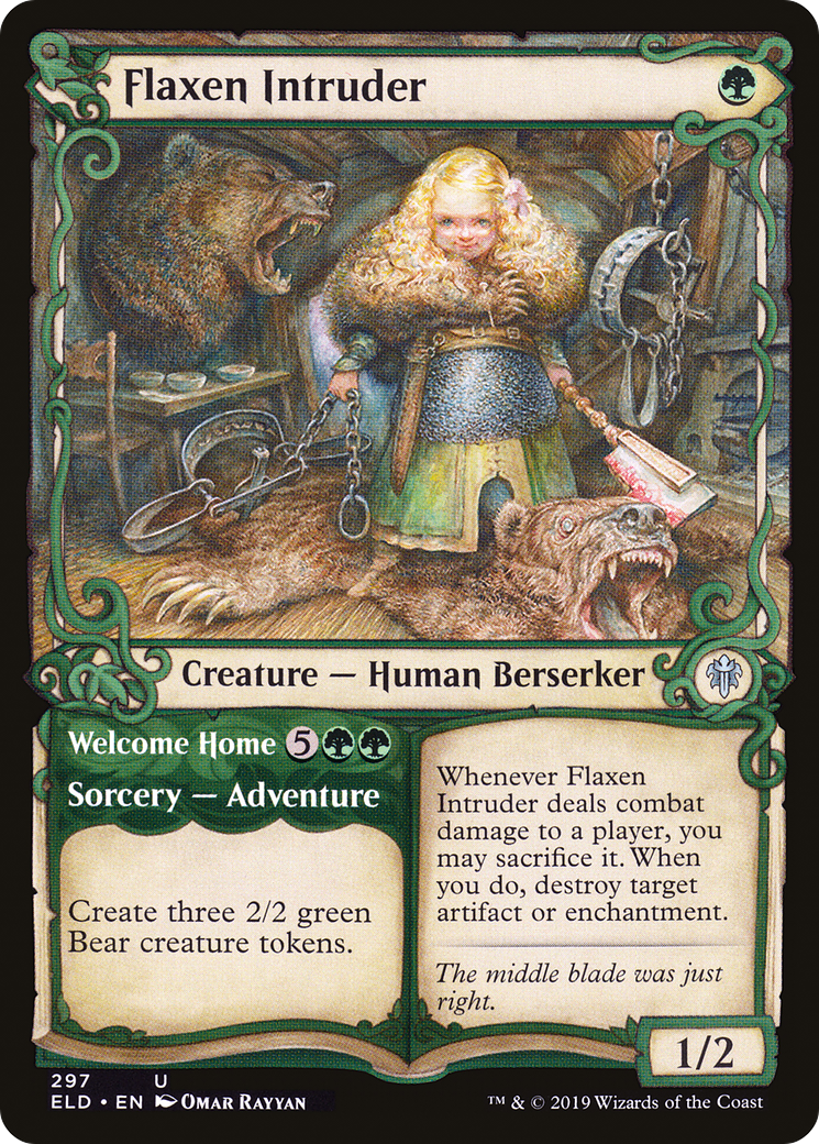 Image of Flaxen Intruder // Welcome Home (Showcase) [Throne of Eldraine]