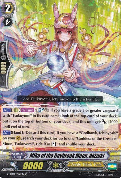 Image of Miko of the Daybreak Moon, Akizuki (G-BT12/051EN) [Dragon King's Awakening]