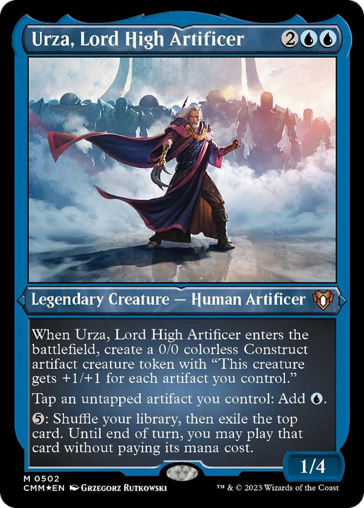 Image of Urza, Lord High Artificer (Foil Etched) [Commander Masters]