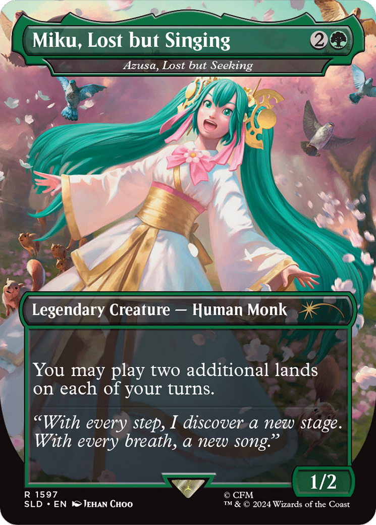 Image of Miku, Lost but Singing - Azusa, Lost but Seeking (Japanese) [Secret Lair Drop Series]