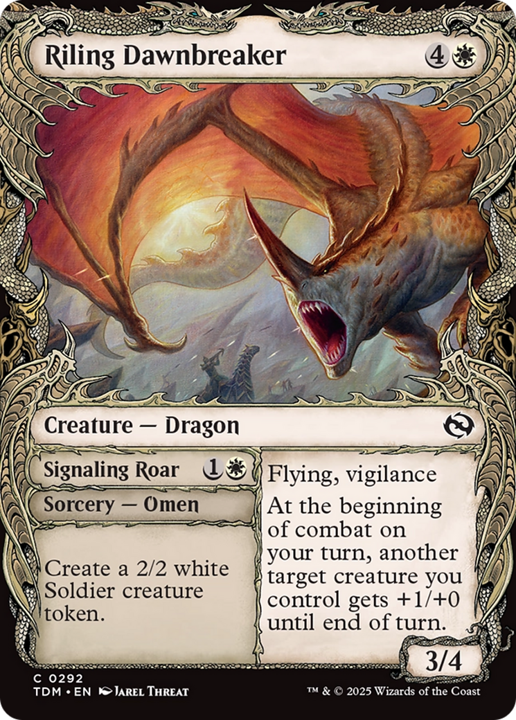 Image of Riling Dawnbreaker (Showcase) [Tarkir: Dragonstorm]
