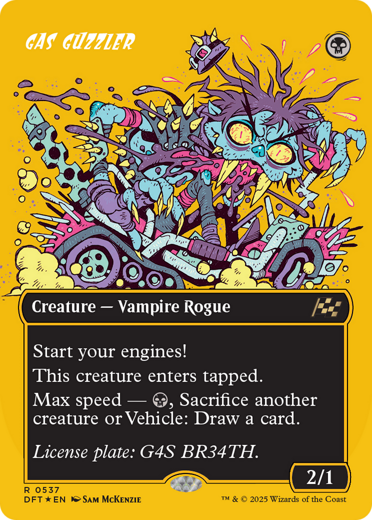 Image of Gas Guzzler (Borderless) (First-Place Foil) [Aetherdrift]