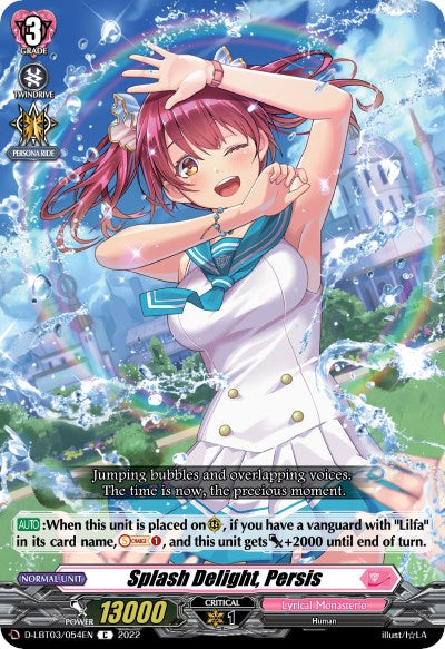 Image of Splash Delight, Persis (D-LBT03/054EN) [Lyrical Monasterio: Summertime Memories!]