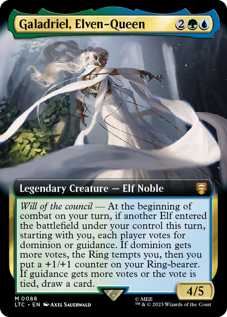 Image of Galadriel, Elven-Queen (Extended Art) [The Lord of the Rings: Tales of Middle-Earth Commander]