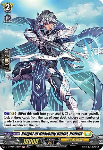 Image of Knight of Heavenly Bullet, Proklis (D-BT03/H38EN) [Advance of Intertwined Stars]