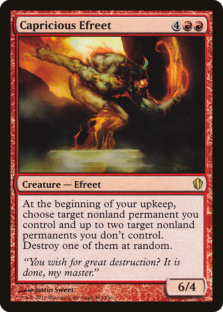 Image of Capricious Efreet [Commander 2013]
