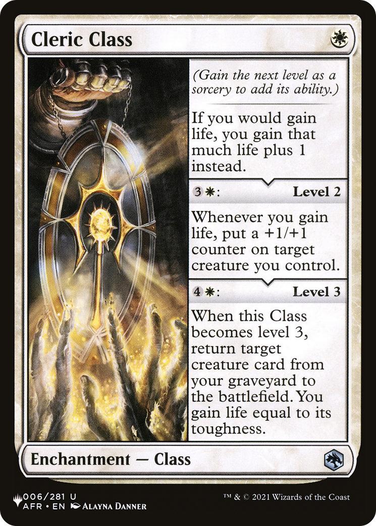 Image of Cleric Class [The List]