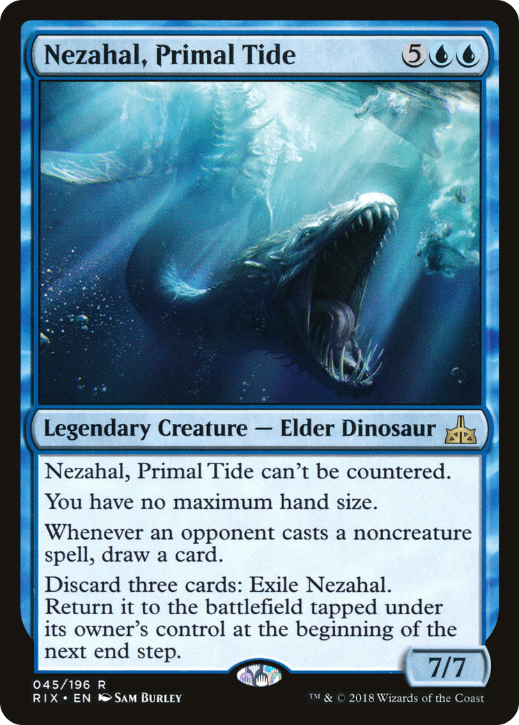 Image of Nezahal, Primal Tide [Rivals of Ixalan]