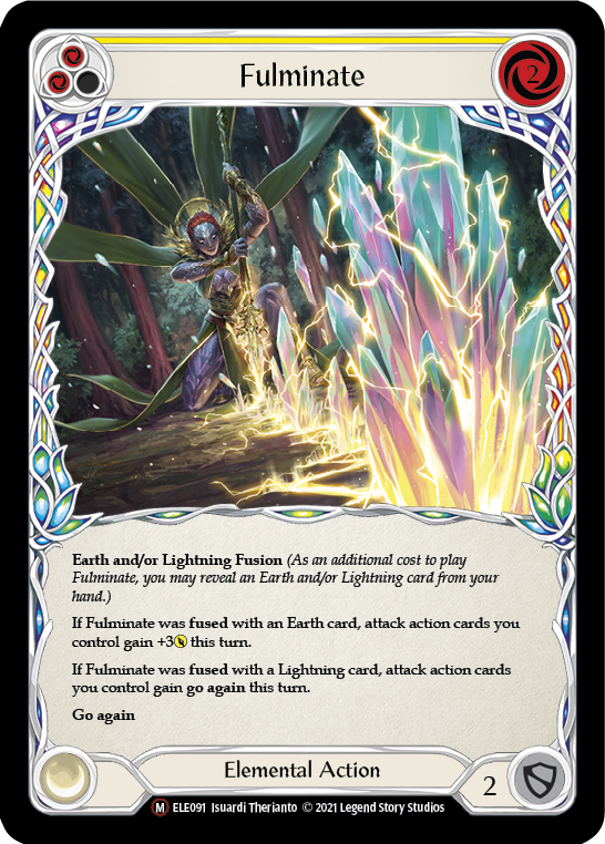 Image of Fulminate [U-ELE091] (Tales of Aria Unlimited)  Unlimited Rainbow Foil