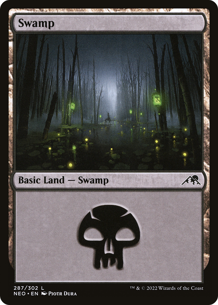 Image of Swamp (287) [Kamigawa: Neon Dynasty]