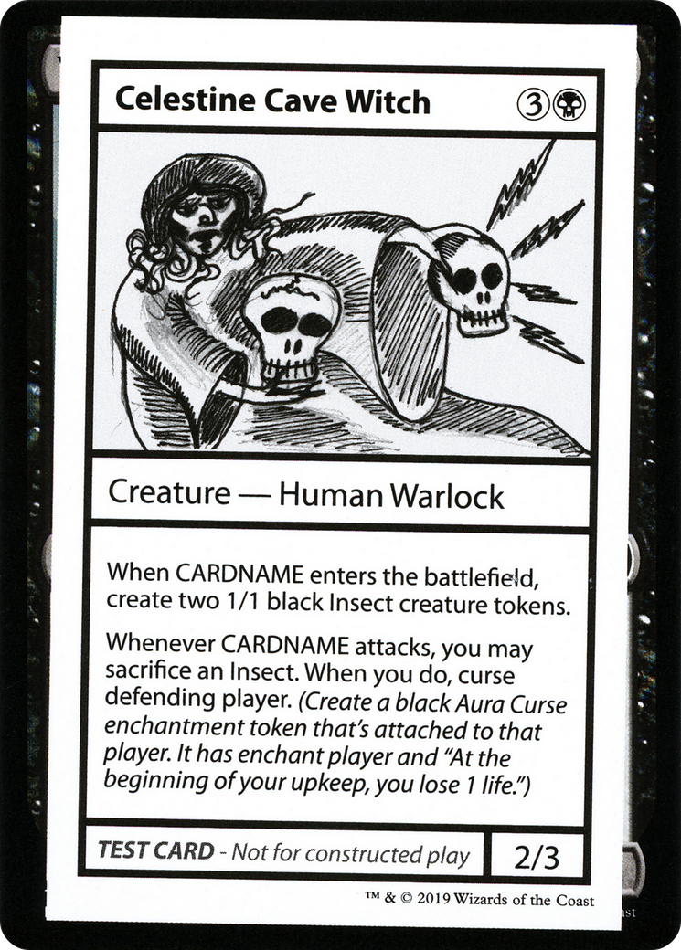 Image of Celestine Cave Witch (2021 Edition) [Mystery Booster Playtest Cards]