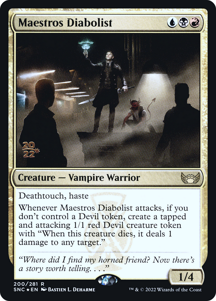 Image of Maestros Diabolist [Streets of New Capenna Prerelease Promos]