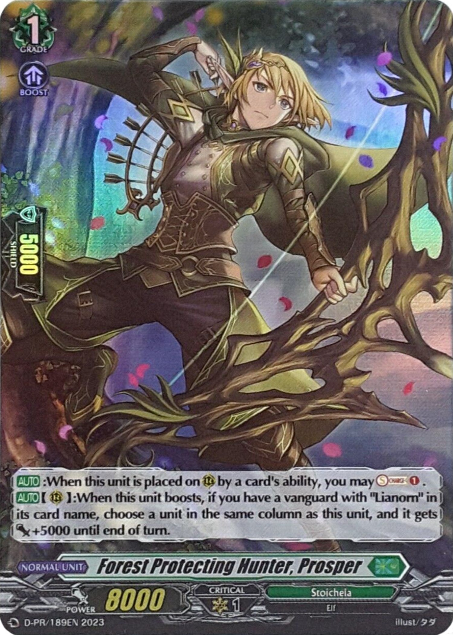 Image of Forest Protecting Hunter, Prosper (Foil) (D-PR/0189EN 2023) [D Promo Cards]