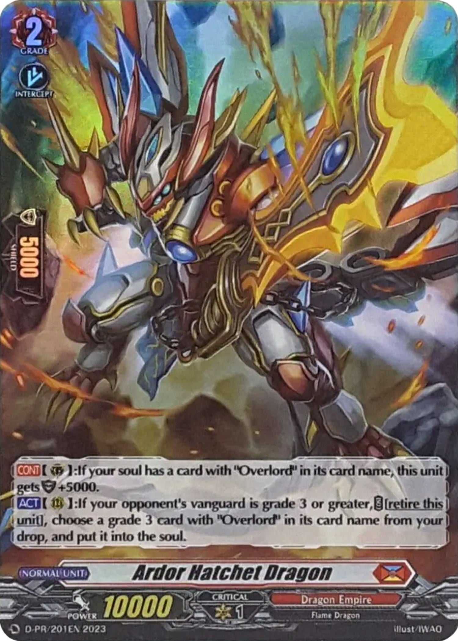 Image of Ardor Hatchet Dragon (Foil) (D-PR/201EN 2023) [D Promo Cards]