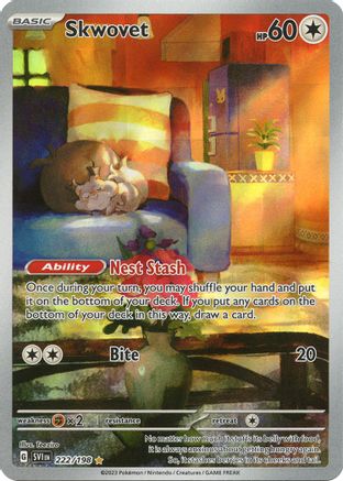 Image of Skwovet (222/198) [Scarlet & Violet: Base Set]