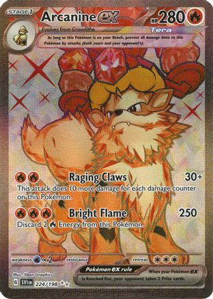 Image of Arcanine ex (224/198) [Scarlet & Violet: Base Set]