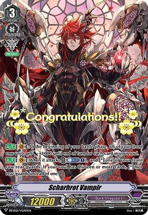 Image of Scharhrot Vampir (Congratulations Hot Stamp) (BSF2021/VGP03EN) [Bushiroad Event Cards]