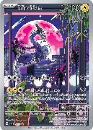 Image of Miraidon (013) (Pokemon Center Exclusive) [Scarlet & Violet: Black Star Promos]