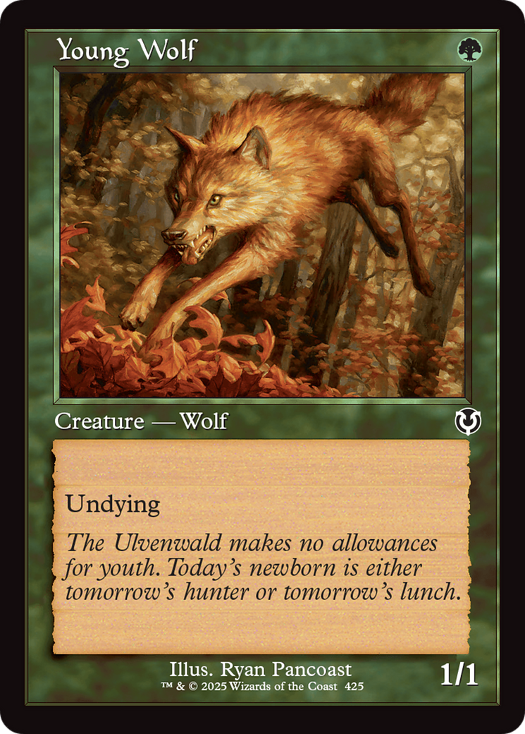 Image of Young Wolf (Retro Frame) [Innistrad Remastered]