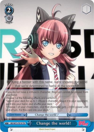 Image of Change the world! (BD/W73-TE19 TD) [BanG Dream! Vol.2]