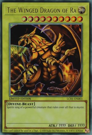 Image of The Winged Dragon of Ra (25th Anniversary) [LC01-EN003] Ultra Rare