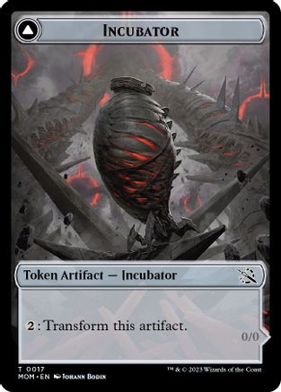 Image of Incubator (0017) // Phyrexian (0017) Double-Sided Token (MOM-017) - March of the Machine