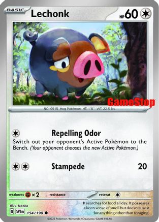 Image of Lechonk (154/198) (GameStop Promo) [Scarlet & Violet: Base Set]