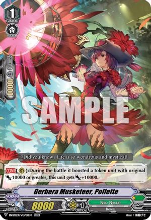 Image of Gerbera Musketeer, Pollette (BSF2023/VGP01) [Bushiroad Event Cards]