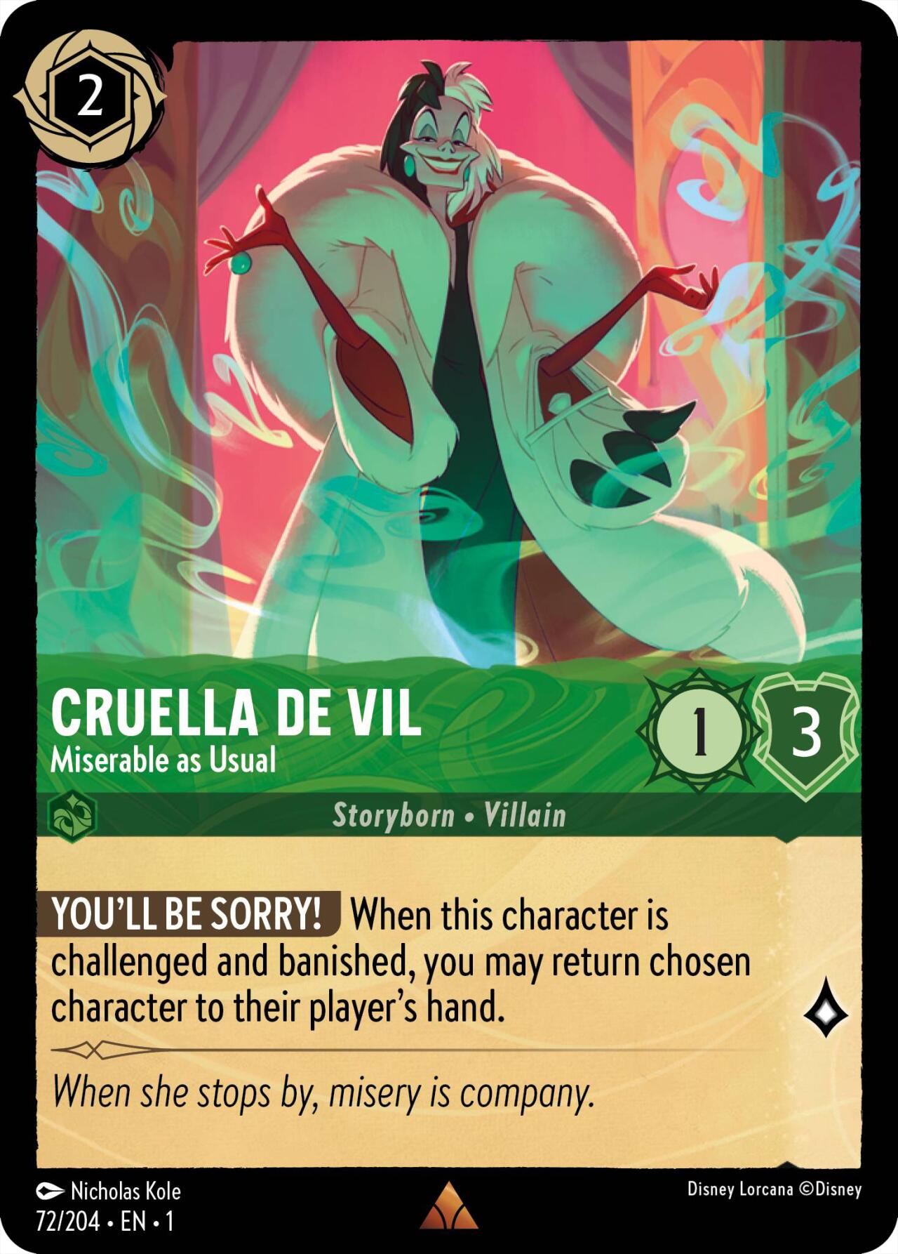 Image of Cruella de Vil - Miserable as Usual (72/204) [The First Chapter]