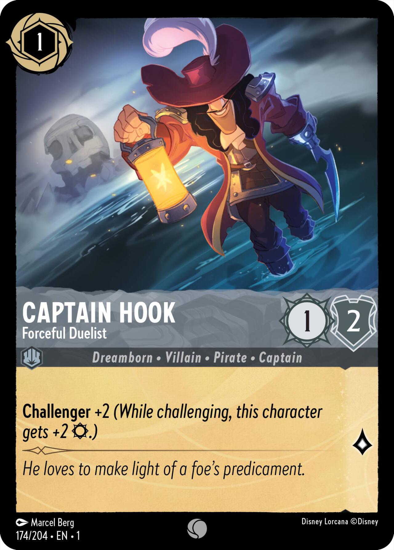 Image of Captain Hook - Forceful Duelist (174/204) [The First Chapter]