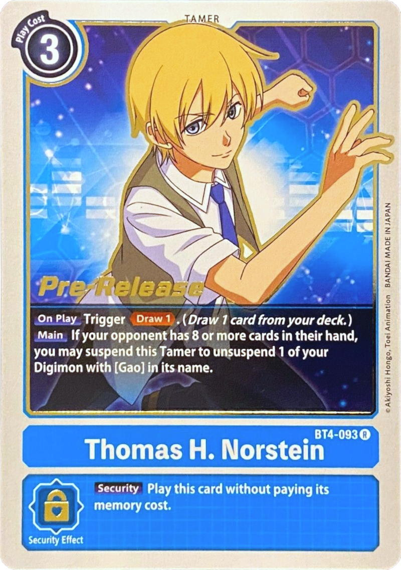 Image of Thomas H. Norstein [BT4-093] [Great Legend Pre-Release Promos]