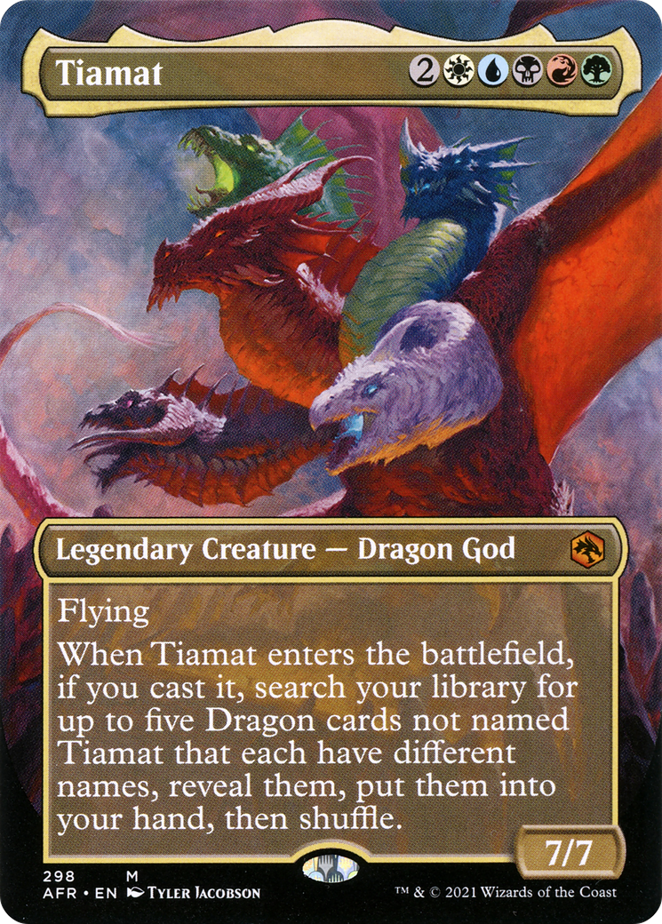 Image of Tiamat (Borderless Alternate Art) [Dungeons & Dragons: Adventures in the Forgotten Realms]